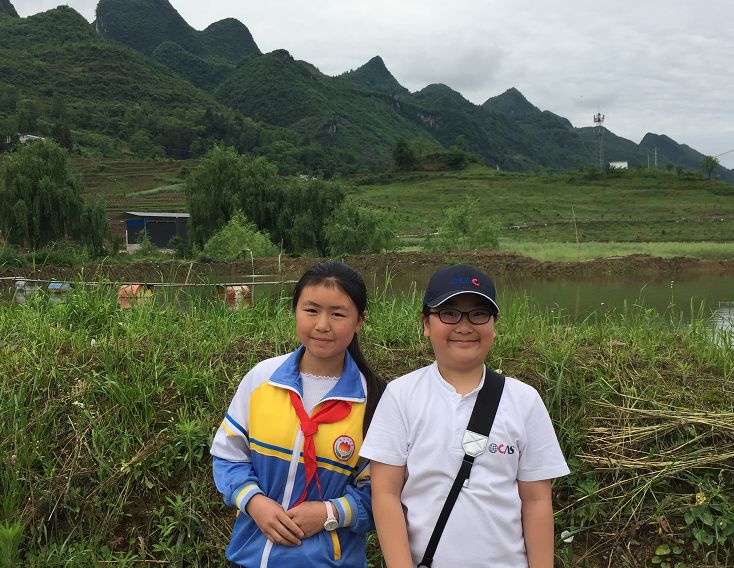 OCAC students visiting the village